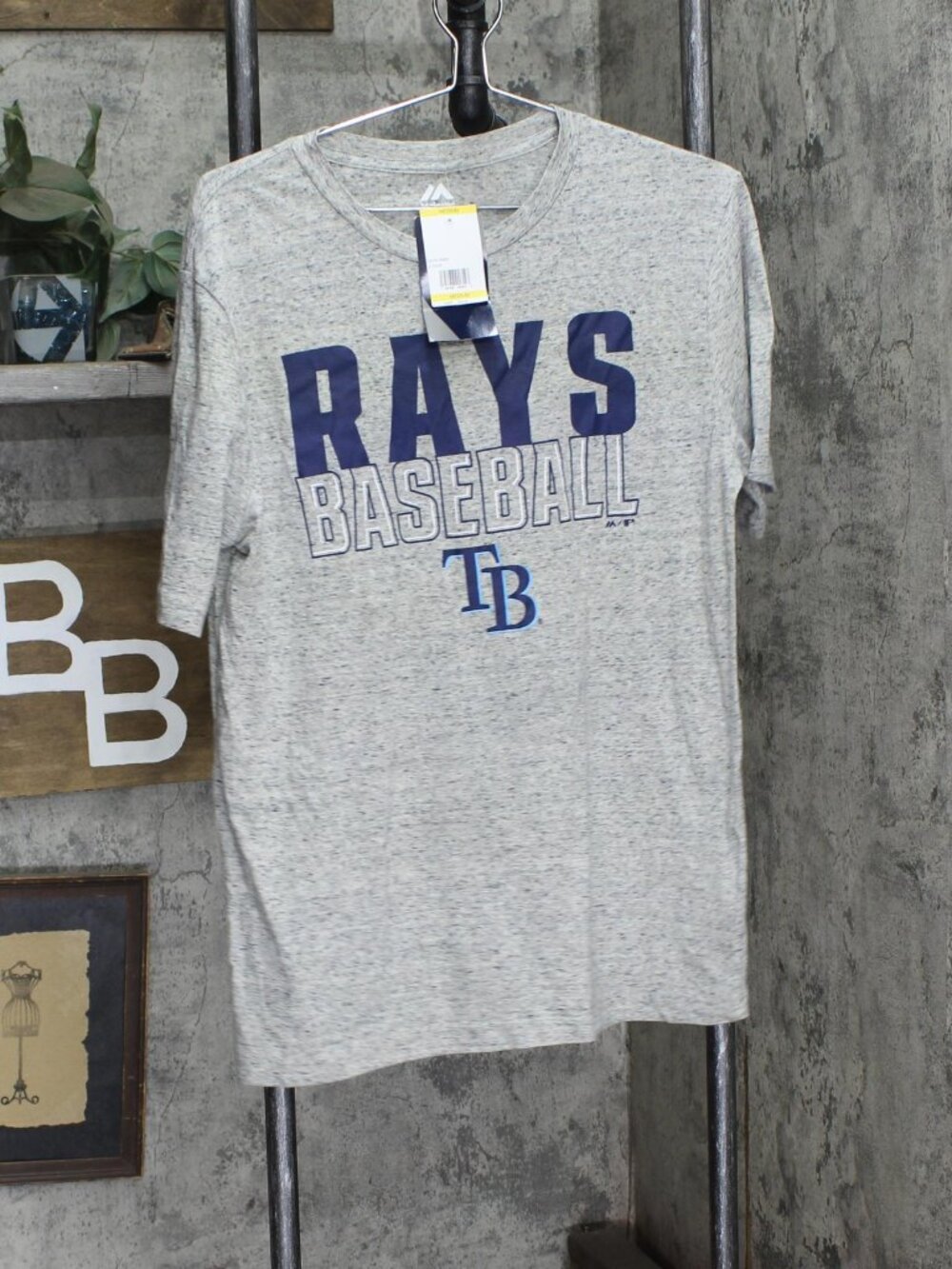 Majestic Tampa Bay Rays Short Sleeve T Shirt Tee Raysams M Sz M